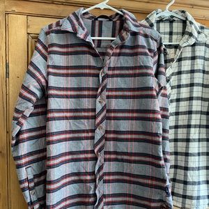 Men’s S Women’s M North Face Button Down Plaid Shirts - See Descri…